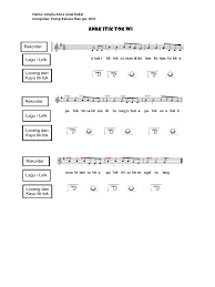 Anak itik terbaru gratis dan mudah dinikmati. Anak Itik Tok Wi Docx