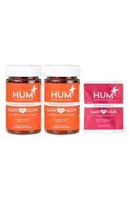 Hum Nutrition Glow Glow Glow Dietary Supplement Set 54 Value Nordstrom Hum Nutrition Vegan Gummies Nutrition