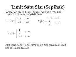Contoh soal limit sepihak dan penyelesaiannyahtml. Contoh Soal Dan Pembahasan Limit Sepihak Kumpulan Contoh Surat Dan Soal Terlengkap