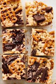 Rice Krispies Treats With Chocolate And Pretzels Recipe Recipe Nyt Cooking Recipes Easy Baking Recipes