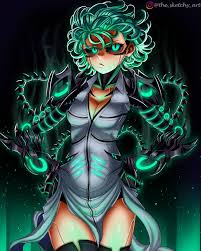 Genos X Tatsumaki mashup artwork i finally finished. Just wanted to draw  what a mashup may look like! : rOnePunchMan