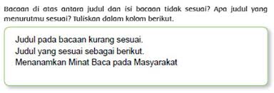 Apa kata kunci pada judul bacaan di atas? Reklame Baliho Halaman 106 111 Tema 6 Kelas 6