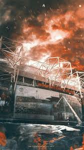 Old Trafford Football Pl Mu Oldtrafford Stadium Profoot Wallpaper Ponsel Gambar Pemain Sepak Bola