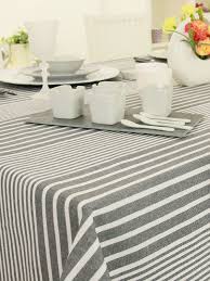 Abwaschbare Tischdecke Anthrazit Weiss Streifen Breite 120 Cm Tischdecke Tischdecke Abwaschbar Decke