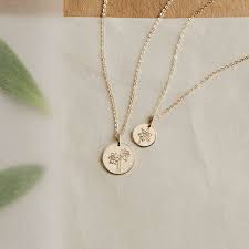 Daffodil Flower Necklace Lavender Jewellery Necklace Flower Jewellery
