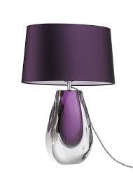 Violet Art Glass Perfume Bottle Lamp Purple Home Decor Purple Decor Purple Lamp