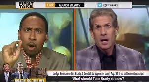 Skip bayless says it's fitting that stephen curry compared himself to patrick mahomes, because they've both been unable to live up to their regular season greatness in the postseason. Skip Bayless Says Roger Goodell Framed Tom Brady Over Deflategate For The Win