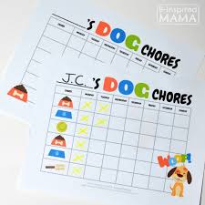 Make Family Dog Care Easy With This Printable Chore Chart