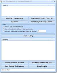 This Software Offers A Solution For Users Who Want To Group Email Addresses Together By Domain Name The User Simply Adds Emails Software Offers Software Names
