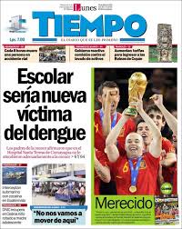 Newspaper Tiempo Honduras Newspapers In Honduras Monday S Edition July 12 Of 2010 Kiosko Net