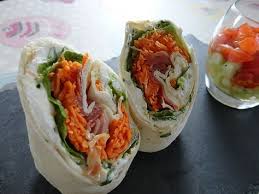 Wraps Chevre Frais Jambon Crudites Fourchettes Et Pinceaux Recette Wrap Minceur Chevre Frais Chevre