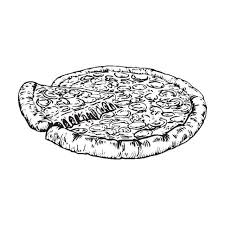 تفاصيل متفرقة خمر بيتزا مرسومة باليد رسم توضيحي بيتزا القصاصات الفنية رسم طعام png والمتجهات للتحميل مجانا noir et blanc dessin noir