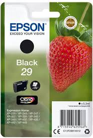 Logiciel d'imprimante et de scanner. Cartouche D Encre Epson Fraise 29 C13t29814012 Noir L Unite