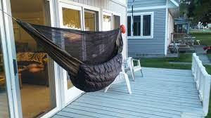 2pcs outdoor tree hanging hammock strap climbing rope yoga extend stretch portable hammock underquilt hammock thermal under blanket hammock z1o2. Show Me Your Deck Hammock Hang