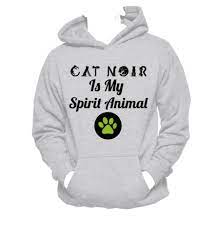 Cat Noir Is My Spirit Animal Ladybug Unisex Hoodie Nerd Girl Tees Geek Pop Culture Noir Ladybug Nerd Girl