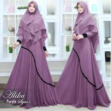 Salah satu desain gamisnya yaitu gamis azeeza berwarna cokelat hangat yang modis dan elegan. Model Baju Gamis Syar I Terbaru 2020 Desain Modern Mimi667 Bajubiz