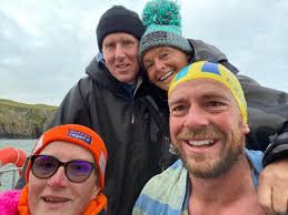 Exmouth duo in charity swim across North Channel