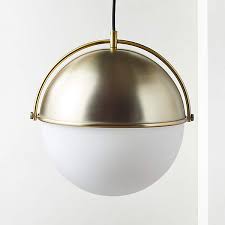 Guaranteed low prices on modern lighting, fans, furniture and decor + free shipping on orders over $75!. Globe Large Brass Pendant Light Reviews Cb2