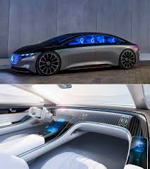 Electric Mercedes Benz Vision Eqs Looks To Be Straight From A Tron Movie Techeblog In 2020 Maybach Car Super Luxury Cars Mercedes Benz