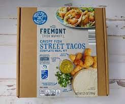 Bought the salmon and cuban rockfish today! Fremont Fish Market Crispy Fish Street Tacos Complete Meal Kit Aldi Reviewer
