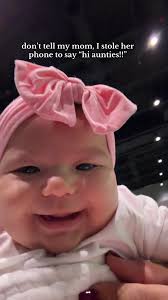 Hi aunties!!!! Hope you had the best day! Love you❤️ #baby #cute #momlife  #babygirl #fyp