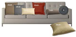 Choosing throw pillow sizes for couch if you prefer to change your pillows often, i recommend that you stick to choosing pillow covers in standard square sizes (16, 18, 20, or 22). Standard Pillow And Pillowcase Size Chart Guide Updated July 2021