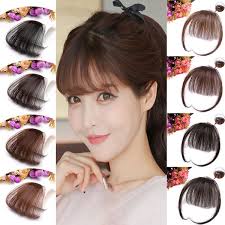 Ever since i cut my hair shorti have been. 100 Real Human Hair Thin Neat Air Bangs Clip In Korean Fringe Front Hairpiece Wish
