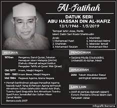 106) is a comic opera in one act by carl maria von weber to a german libretto by franz carl hiemer, based on a story in one thousand and one nights. Bernama Profil Datuk Seri Abu Hassan Din Al Hafiz