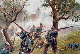 German Infantry Franco Prussian War War Art History War Military Art