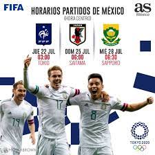 El torneo masculino de fútbol en los juegos olímpicos de 2020 se lleva a cabo en tokio y en otras cinco sedes de japón, del 22 de julio al 7 de agosto de 2021. Que Dias Y En Que Horario Jugara Mexico En Tokio 2020 As Com