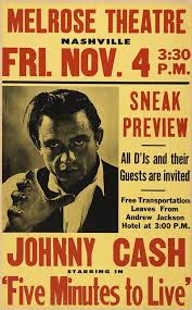 Five Minutes to Live (1961) starring Johnny Cash