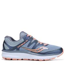 saucony womens guide running shoes slate peach products