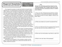 They're sure to provide your child with hours of entertainment (and learning!). Chaparral Ecosystems 4th Grade Reading Comprehension Worksheet