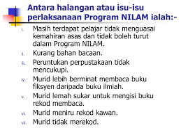 Kemudian penulis dan penerbit buku tidak boleh lupa. Ppt Program Nilam Pelaksanaan Cabaran Dan Cadangan Pemantapan Powerpoint Presentation Id 942629