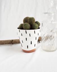 Black And White Pots Diy Hand Painted Terra Cotta Pot Black And White Painted Terra Etsy In 2020 Plant Pot Diy Painted Plant Pots Painted Terra Cotta Pots