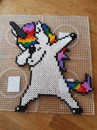 Dabbing Unicorn Hama Pearl Enhorning Dab Hama Beads Disney Hama Beads Design Hama Beads Patterns