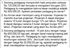 Resume dan latihan soal aritmatika sosial matematika smp kelas 7. Soal Matematika Ihwal Aritmatika Sosial Kelas 7 9 Smp Mts Pertanyaan Pada Aktivitas Berguru Dari Rumah Di Tvri Tanggal 21 April 2020 Idn Paperplane