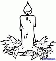 Easy Pencil Drawing Of Christmas Scene Google Search Candle Drawing Doodles Candle Art Drawing Easy Christmas Drawings