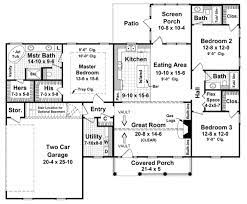 Country Style House Plans 1800 Square Foot Home 1 Story 3 Bedroom And 3 Bath 2 Garage Country Style House Plans Country House Plans Basement House Plans