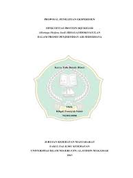 Contoh proposal penelitian kesehatan anak. Proposal Penelitian Eksperimen Biji Kelor