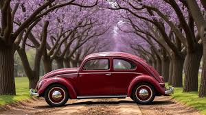 Image result for Bordeaux Red 1949 Beetle