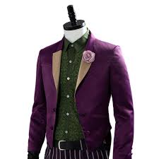 Joker suit 4 pc real clothing burg pant/coat gold vest green shirt lg. Mortal Kombat 11 The Joker Coat Pants Outfit Halloween Carnival Suit C New Cosplaysky