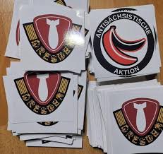 Die kleber werden nur als gesamtbild verkauft.versand gegen aufpreis möglich. Geschmacklose Aufkleber St Pauli Fans Provozieren Dresden