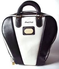 Black And White Bowling Ball Vintage Brunswick Dual Pak Black White Bowling Ball Bag Vintage Bowling Shirts Bags Bowling Ball Bags