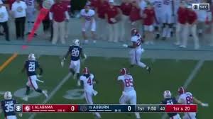 In friday's college football playoff rose bowl semifinal between no. Alabama Rb Najee Harris Hurdled An Auburn Player To Pickup A First Down Sports Gossip