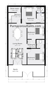 Cottage style home design is usually a modest, often cozy dwelling. 3 Bedroom House Plans In Indian Style Purna Consultants