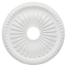 Westinghouse Soleil 20 In White Ceiling Medallion 7775200 The Home Depot Ceiling Medallions Ceiling Fan Medallion Ceiling