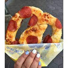 Wetzel Pretzel With Pepperoni Homemade Dough Pretzels Recipe Yummy Food