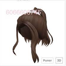 Brown Ponytail Bloxburg Hair Codes Roblox Hair Codes Hair Codes