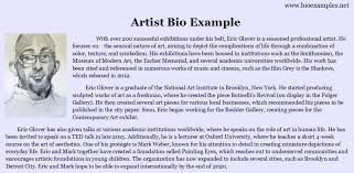 Growing up very poor taught me that hard work and thrift are sometimes the only things a person can afford. sample short personal biography. Artist Bio Example Artist Bio Example Artist Bio Bio
